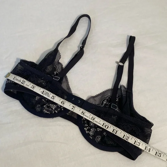 Beija London lingerie lace bra blue 34D - Picture 14 of 16